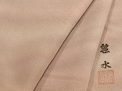 平和屋着物■上質な小紋　作家物　霞文　暈し染め　正絹　逸品　AABD5854oa