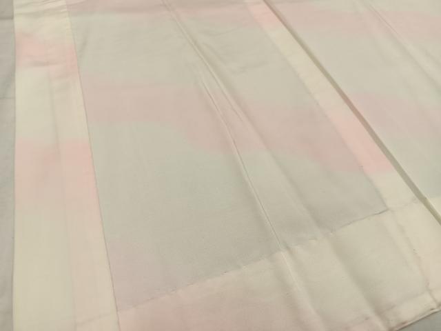 平和屋着物■長襦袢　無双仕立て　斜縞　暈し染め　正絹　逸品　AABD5905oa