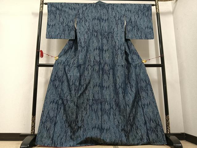 平和屋着物●本場大島紬 樹林文 正絹 逸品 未使用 AABD5992ph