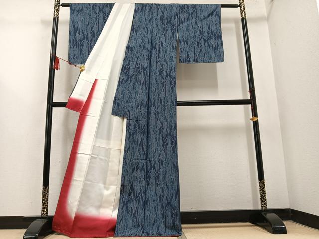 平和屋着物●本場大島紬 樹林文 正絹 逸品 未使用 AABD5992ph