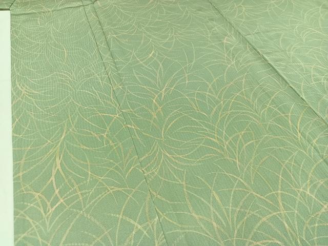 平和屋着物▽上質な小紋 単衣 芝文 正絹 逸品 AABD6042jh