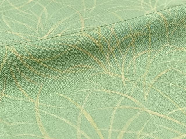 平和屋着物▽上質な小紋 単衣 芝文 正絹 逸品 AABD6042jh