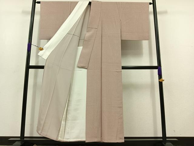 平和屋着物▽江戸小紋 単衣 作家物 幾何学文様 正絹 逸品 AABD6043jh