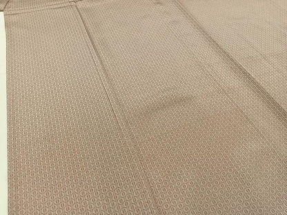 平和屋着物▽江戸小紋 単衣 作家物 幾何学文様 正絹 逸品 AABD6043jh