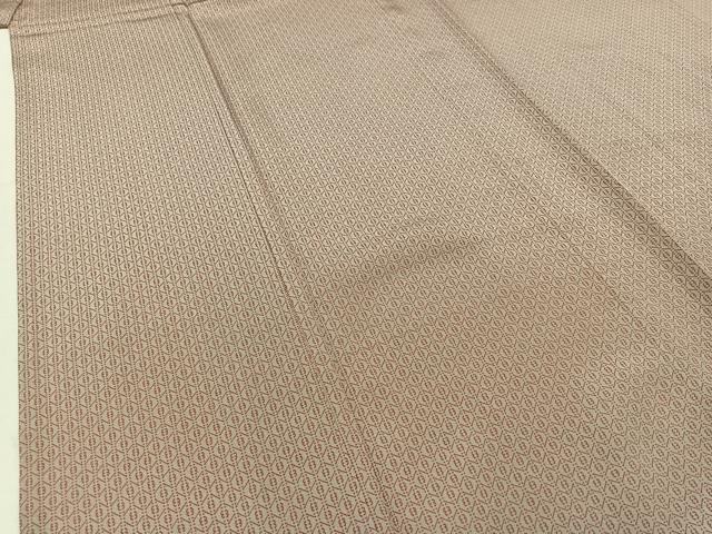 平和屋着物▽江戸小紋 単衣 作家物 幾何学文様 正絹 逸品 AABD6043jh