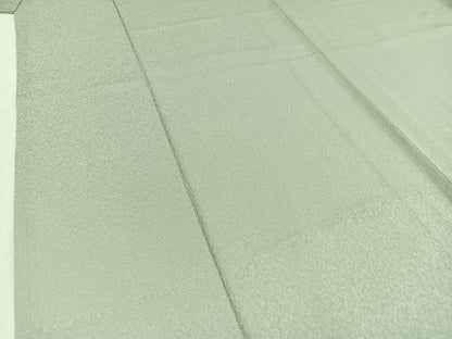 平和屋着物▽本草木染作家　瑞寶　色無地　単衣　柳鼠色　正絹　逸品　AABD6045jh