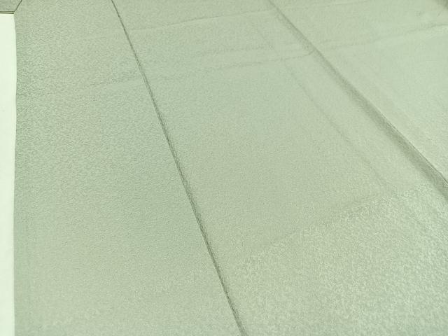 平和屋着物▽本草木染作家　瑞寶　色無地　単衣　柳鼠色　正絹　逸品　AABD6045jh