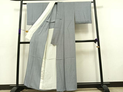 平和屋着物▽江戸小紋 単衣 花尽くし文 正絹 逸品 AABD6060jh