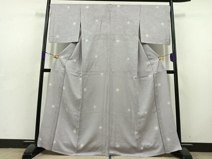 平和屋着物▽上質な小紋 単衣 蛍暈し 正絹 逸品 AABD6065jh