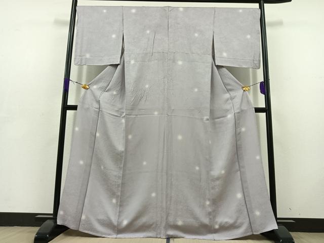平和屋着物▽上質な小紋 単衣 蛍暈し 正絹 逸品 AABD6065jh