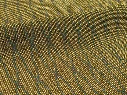 平和屋着物▽上質な紬　単衣　網目文　正絹　逸品　AABD6067jh