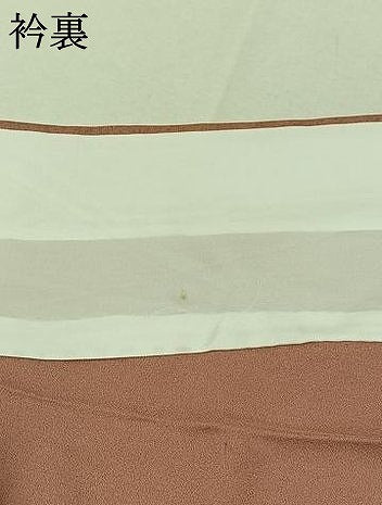 平和屋着物▽訪問着　単衣　草花文　金彩　正絹　逸品　AABD6069jh