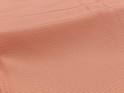 平和屋着物＊夏物 振袖 色無地 甚三紅色 正絹 逸品 AABD6074jh