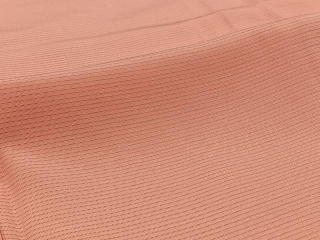 平和屋着物＊夏物 振袖 色無地 甚三紅色 正絹 逸品 AABD6074jh