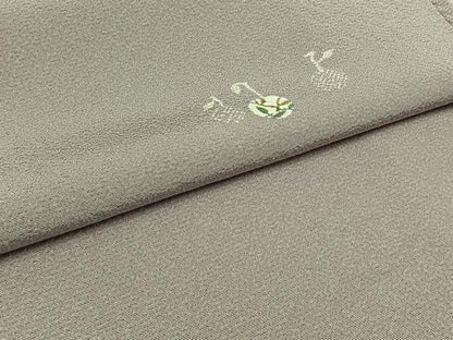 平和屋着物▽上質な小紋　単衣　成り物　正絹　逸品　AABD6077jh