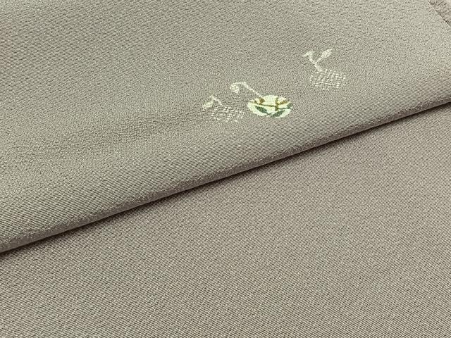 平和屋着物▽上質な小紋　単衣　成り物　正絹　逸品　AABD6077jh