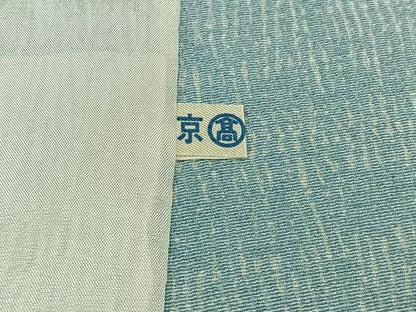 平和屋着物▽訪問着 単衣 総刺繍 草花文 金糸 正絹 逸品 AABD6078jh