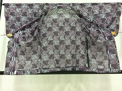 平和屋着物▽道行コート スリーシーズン 春夏秋 塵除け 南天文 AABD6080jh
