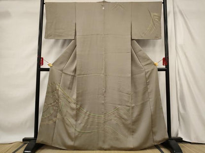 平和屋着物■訪問着　流水文　金彩　洗える着物　AABD6090st