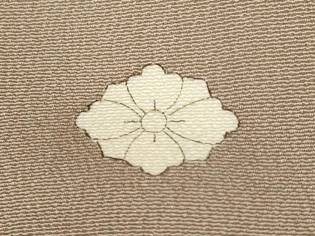 平和屋着物■色無地 雲取り風景花文 金彩 洗える着物 AABD6157st