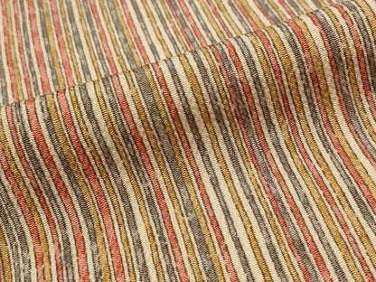 平和屋着物■上質な小紋　縞　鬼しぼ縮緬　背抜き仕立て　正絹　逸品　AABD6177st