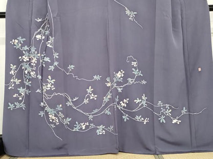 平和屋着物●訪問着　友禅　作家物　花蔦の葉文　正絹　逸品　AABD6212cs