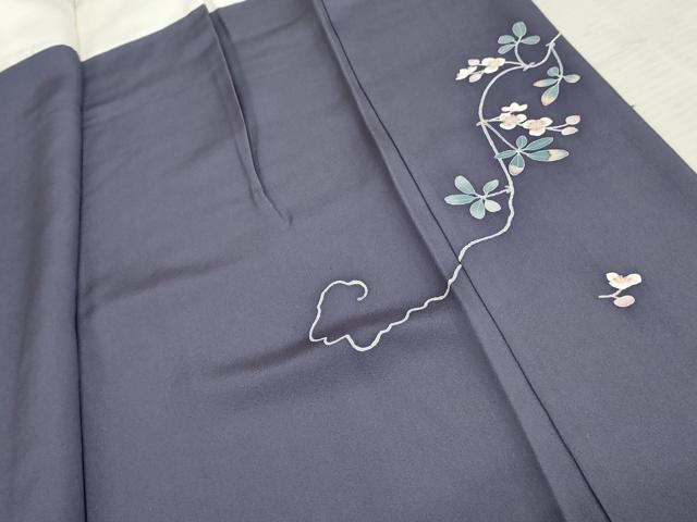 平和屋着物●訪問着　友禅　作家物　花蔦の葉文　正絹　逸品　AABD6212cs