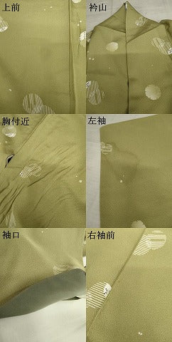 平和屋着物●上質な小紋 雪輪花文 正絹 逸品 AABD6214cs