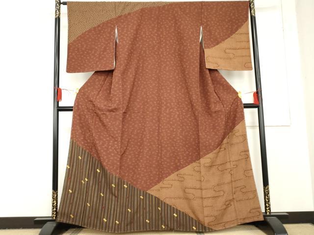 平和屋着物●訪問着 舞花文 正絹 逸品 未使用 AABD6217cs