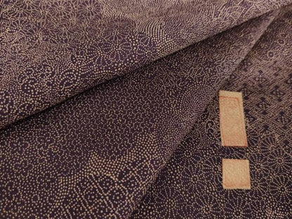 平和屋着物●江戸小紋　作家物　雲重ね吉祥花文　正絹　逸品　AABD6220cs