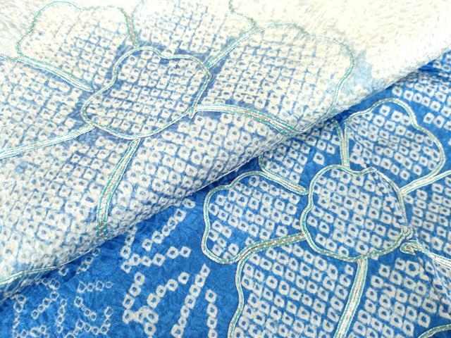 平和屋着物○豪華振袖 駒刺繍 草花文 暈し染め 正絹 逸品 AABD6229cs