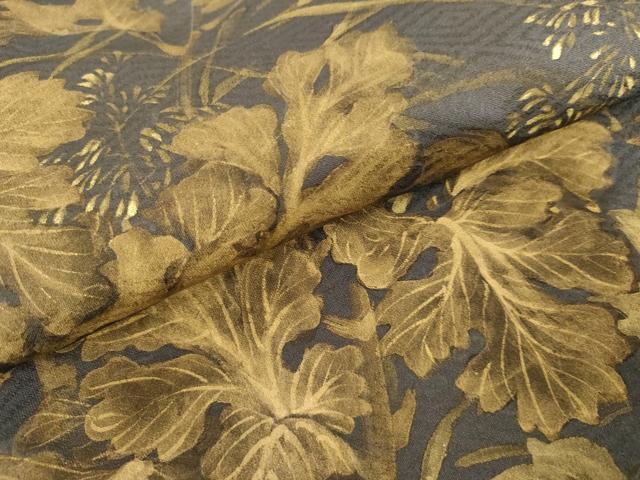 平和屋着物●訪問着 手描き 枝葉文 金彩 正絹 逸品 AABD6242cs