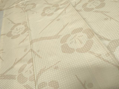 平和屋着物●上質な小紋　枝梅　正絹　逸品　AABD6246cs