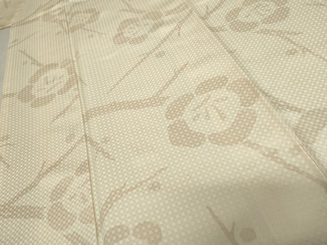 平和屋着物●上質な小紋　枝梅　正絹　逸品　AABD6246cs