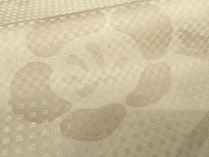 平和屋着物●上質な小紋　枝梅　正絹　逸品　AABD6246cs