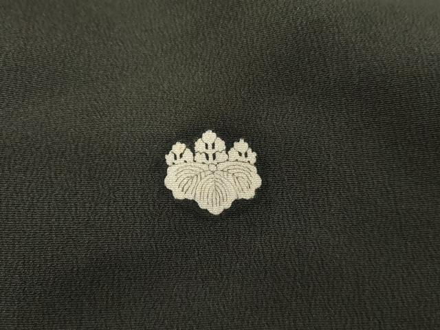 平和屋着物●アンティーク　大正ロマン　黒留袖　手描き　松　金銀彩　正絹　逸品　AABD6266cs
