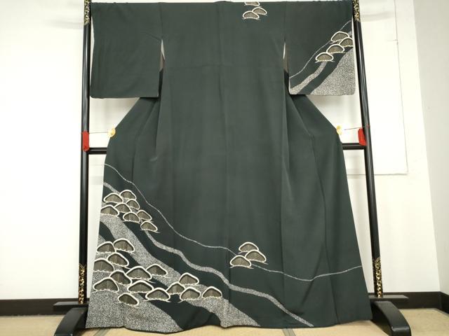 平和屋着物●訪問着　松　金彩　正絹　逸品　AABD6271cs