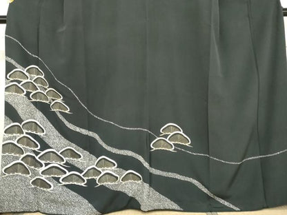 平和屋着物●訪問着　松　金彩　正絹　逸品　AABD6271cs