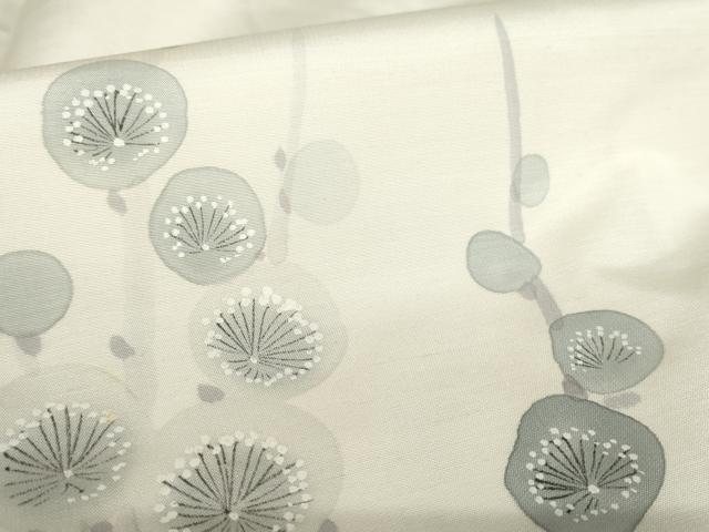 平和屋着物●訪問着 紬地 作家物 手描き 槍梅 正絹 逸品 AABD6307cs