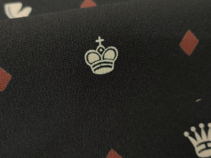 平和屋着物●小紋　チェス柄　洗える着物　未使用　AABD6337cs