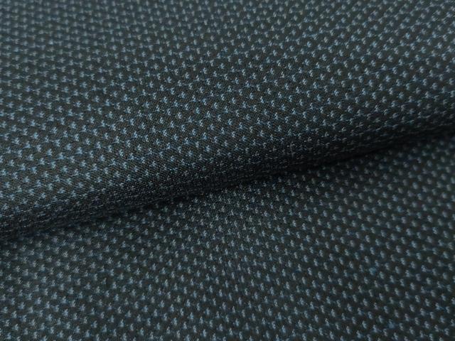 平和屋着物●男性　紬　アンサンブル　亀甲柄　キングサイズ　正絹　逸品　AABD6369cs