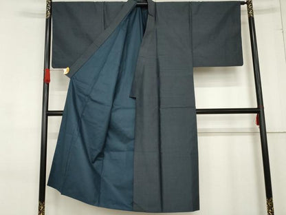 平和屋着物●男性 本場村山大島紬 亀甲絣 正絹 逸品 AABD6378cs