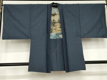 平和屋着物●男性　本場村山大島紬　アンサンブル　亀甲絣　正絹　逸品　AABD6383cs
