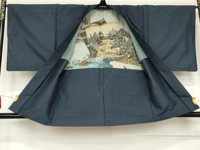 平和屋着物●男性　本場村山大島紬　アンサンブル　亀甲絣　正絹　逸品　AABD6383cs