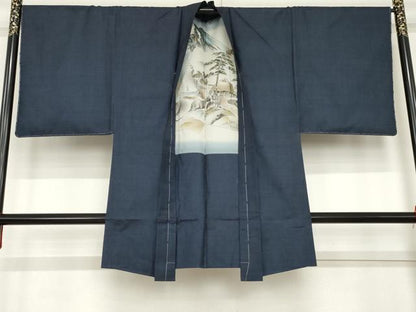 平和屋着物●男性　本場大島紬　アンサンブル　100亀甲　総詰め　正絹　逸品　未使用　AABD6385cs