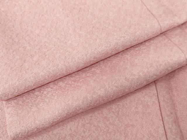平和屋着物●上質な色無地 紋意匠 石竹色 正絹 逸品 AABD6398cs