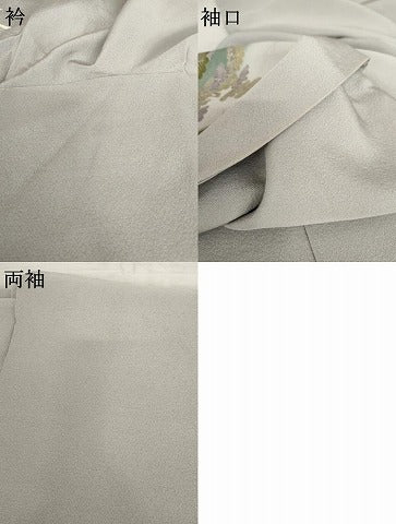 平和屋着物●訪問着　浜松飛鶴風景文　暈し染め　正絹　逸品　AABD6417cs