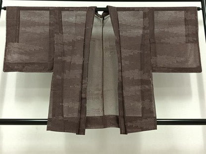 平和屋着物▽羽織 スリーシーズン 春夏秋 塵除け 雲文 正絹 逸品 AABD6443jh