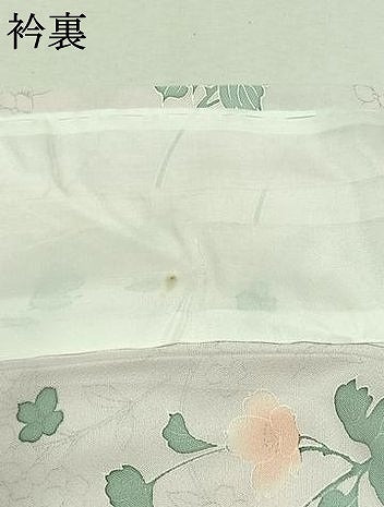 平和屋着物▽上質な小紋 単衣 草花文 正絹 逸品 AABD6447jh