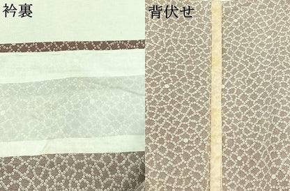 平和屋着物▽上質な小紋 単衣 鹿の子文様 正絹 逸品 AABD6450jh
